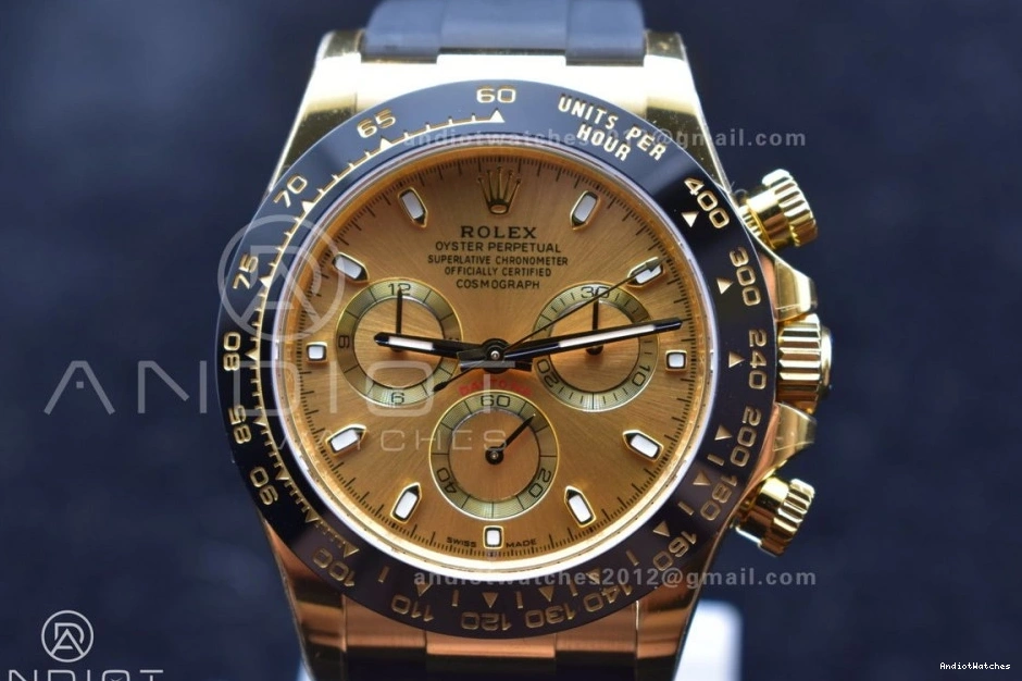 Best 116518 SA Oysterflex Reliable 764 Strap Dial Daytona on BTF 1:1 Rubber Edition Lume YG 0131